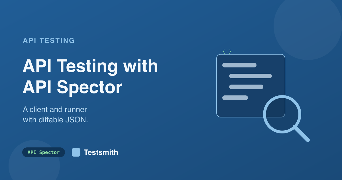API testing with API Spector banner