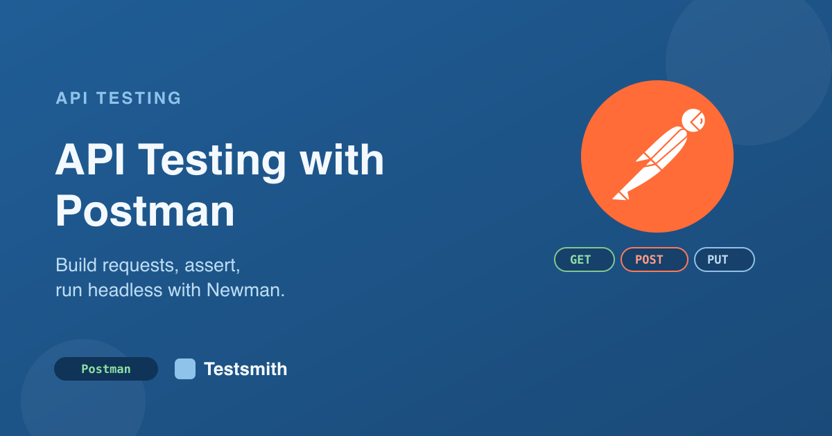 API testing with Postman banner