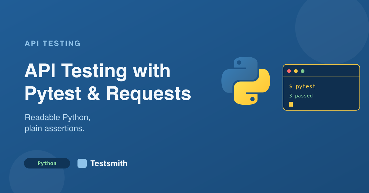 API testing with Pytest and Requests banner