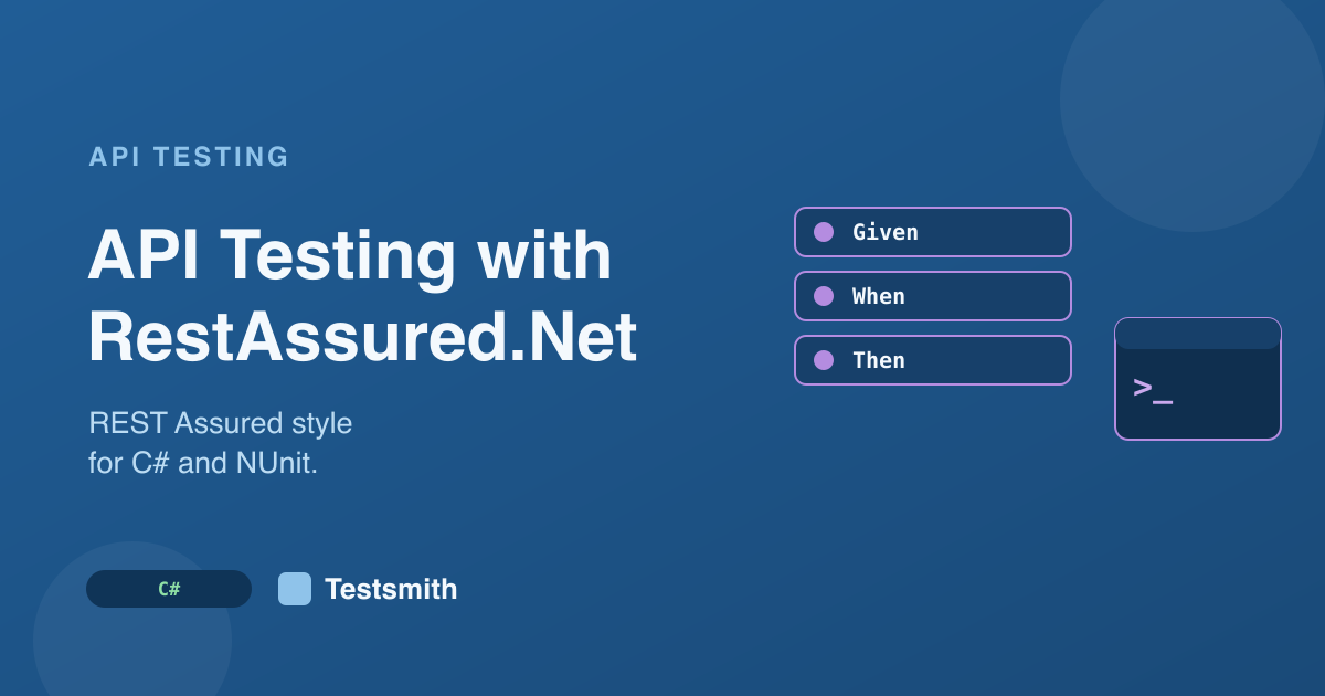 API testing with RestAssured.Net and C-sharp banner